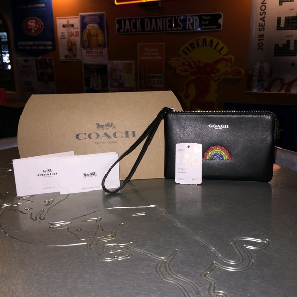 NWT LIMITED EDITION BLACK WRISTLET WITH 🌈 emblem - Picture 5 of 6